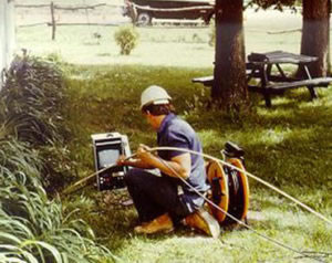 vintage photo of Digital TV Pipeline Inspection