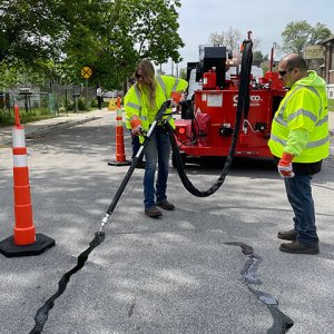 crack sealing